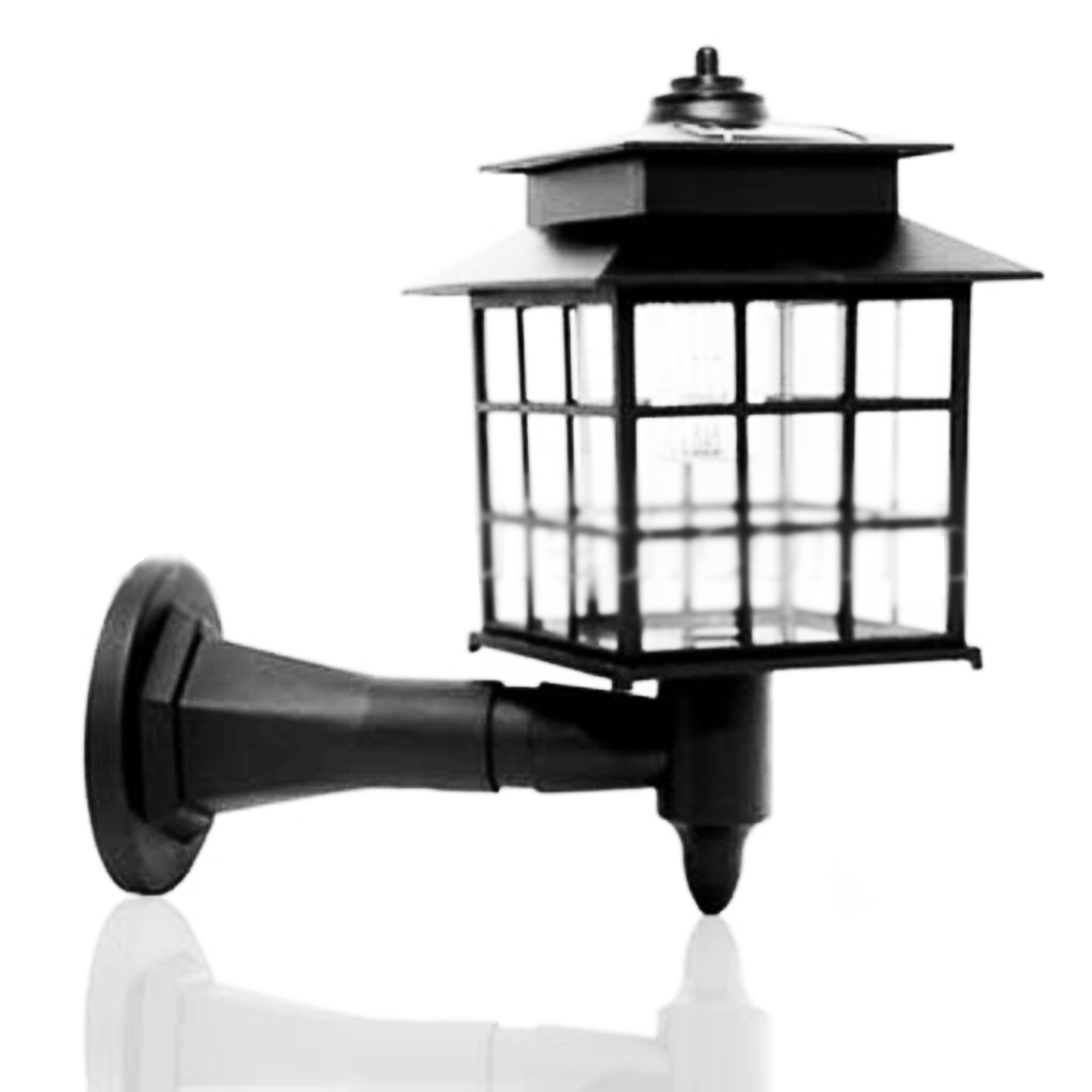 Luminaria solar pvc decorativa parede led branco Gimawa