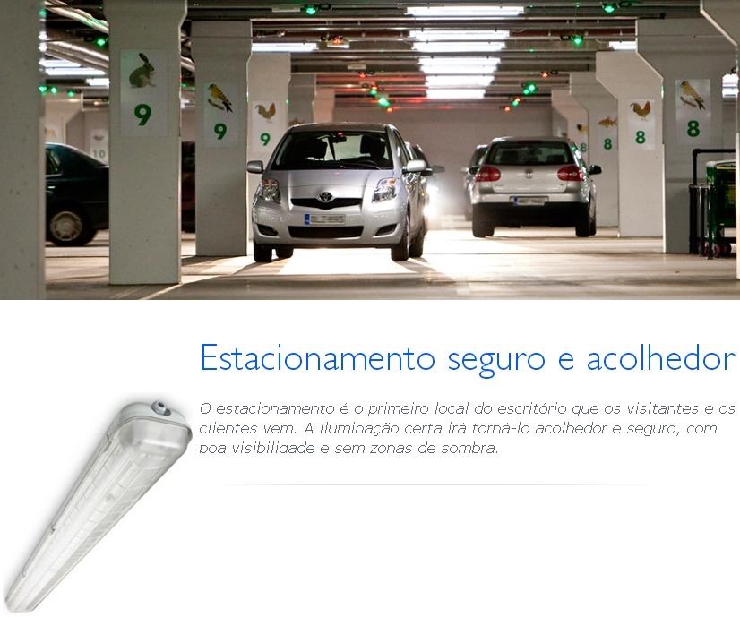 Luminaria Sobrepor Fluorescente Hermética p/2 Lamp 28w T5 TCW060 Gimawa